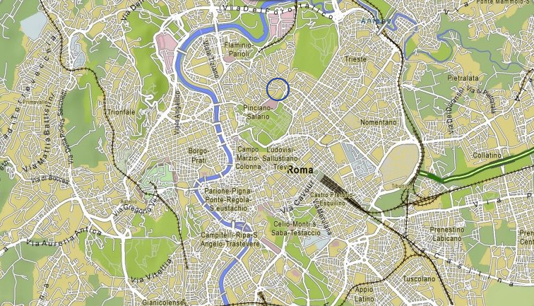 Mappa stradale grande